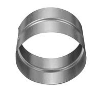 Repa Market 4 Inch (100mm) Metal Duct Connector - Galvanized Steel Vent Pipe Coupler - Round HVAC Duct Extension - Rigid Dryer Hose Adapter - Ventilation System Fitting for Home & Commercial Use