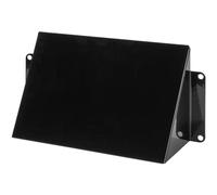Repa Market 5.5" x 3" Inch / 140 x 80 mm Black Galvanized Steel Hood Vent - Rectangular External Ventilation Vent Grid - Metal Outdoor Air Vent Cap - Duct Cover