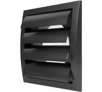 Repa Market 5 Inch (125 mm) Anthracite Duct Cover for Wall or Ceiling/ABS Plastic Air Grille with Flaps and Insect Screen/Tumble Dryer Vent Covers/Intake & Exhaust Extractor Fan Vent Cover