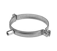 Repa Market 5" Inch / 125 mm Galvanized Pipe Hanger with EPDM Rubber - Conduit Mounting Support - PVC Tube Brackets - Metal Pipe Clamps - Tube Wall Mounting Bracket Clamp Holder - Pipe Clamp Fittings