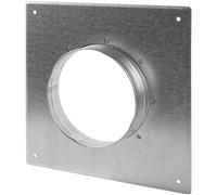 Repa Market 5 Inch (125mm) Duct Connector Flange - Galvanized Steel Wall Mount Vent Plate - Round HVAC Pipe Flange for Rigid or Flexible Ducting - Heating, Cooling & Air Ventilation Systems