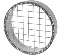 Repa Market 5" Inch / 125mm Duct Cover - Galvanized Steel Round Duct Cap with Mesh Screen - HVAC Exhaust or Intake Vent - Exterior Pipe Air Outlet - Metal End Plug - Ducting Cap