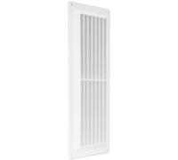 Repa Market 5'' x 12'' Inch / 130 x 300 mm Plastic Vent Cover - White - Rectangular Soffit Vent - Exhaust Ventilation Louver - Air Inlet Grille Cover - Built-in Screen Mesh - HVAC Vent Duct Cover