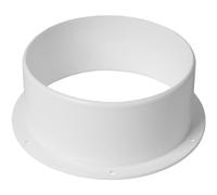 Repa Market 6" Inch / 150 mm Dryer Vent Hose Connector - Straight Plastic Pipe PVC Pipe Collar for Heating Cooling Ventilation System - Ducting Coupling Wall Plate - Assembly Joint Adapter