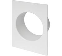 Repa Market 6 Inch / 150 mm Duct Connector Flange - Plastic Straight Pipe Wall Plate for Heating, Cooling - Plumbing, Air Exhaust Ventilation, Inlet Fitting - PVC Pipe Ducting, Dryer Hose Adapter