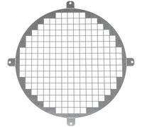 Repa Market 8" Inch / Ø200 mm Galvanized Steel Round Crawl Space Vent Grid - Inlet Outlet Ventilation Guard - Universal Metal Air Supply Exhaust Protection Mesh - Durable Duct Grille