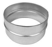 Repa Market 8 Inch / 200mm Ducting Pipe Connector - Galvanised Round Male Fit Duct Connectors for Metal Ducting Pipe - Inline Duct Coupler for Indoor, Outdoor - Dryer Hose, Tumble Dryer Hose Connector