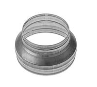 Repa Market 8" to 6" Inch / 200 to 150 mm Round Galvanized Steel Duct Reducer - Duct Fitting - Pipe Increaser Reducer - Metal Tube Reducing Coupling for Drain, Waste and Ventilation (8 to 6 Inch)