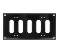 Repa Market 8" x 4" Inch (Outer Dimensions) Black Adjustable Air Wall Vent Cover - Indoor Outdoor Metal Grille - Heating Cooling Ventilation for Home Garage Shed Open and Close Register (200 x 100 mm)