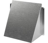 Repa Market 8" x 8" Inch / 200 x 200 mm Galvanized Steel Hood Vent - Rectangular External Ventilation Vent Grid - Metal Outdoor Air Vent Cap - Duct Cover