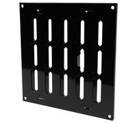 Repa Market 8" x 8" Inch (Outer Dimensions) Black Adjustable Air Wall Vent Cover - Indoor Outdoor Metal Grille - Heating Cooling Ventilation for Home Garage Shed Open and Close Register (200 x 200 mm)
