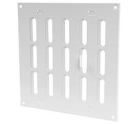 Repa Market 8" x 8" Inch (Outer Dimensions) White Adjustable Air Wall Vent Cover - Indoor Outdoor Metal Grille - Heating Cooling Ventilation for Home Garage Shed Open and Close Register (200 x 200 mm)