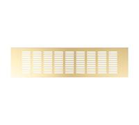 Repa Market Designer Ventilation Grille Gold 400 x 100mm (Frame Size) - Decorative Aluminum Air Vent Cover for Cabinet, Door, Floor - Elegant Furniture Vent Register - Modern Air Return Grille