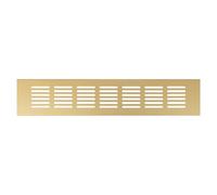 Repa Market Designer Ventilation Grille Gold 400 x 60mm (Frame Size) - Decorative Aluminum Air Vent Cover for Cabinet, Door, Floor - Elegant Furniture Vent Register - Modern Air Return Grille