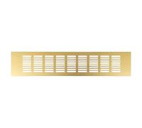 Repa Market Designer Ventilation Grille Gold 400 x 80mm / 15.75" x 3.15" Inch - Decorative Aluminum Air Vent Cover for Cabinet, Door, Floor - Elegant Furniture Vent Register - Modern Air Return Grille