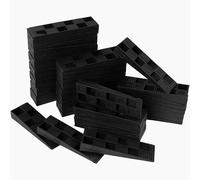Repa Market Ridged Plastic Building Wedges - Shims for Leveling - 90 x 30 mm/Pack of 40 - Construction Spacers - Leveler Wobble Shim for Home Improvement - Leveling Floor, Furniture, Window (4"x1")