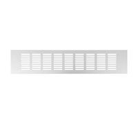 Repa Market Ventilation Grille Silver 400 x 80mm / 15.75" x 3.15" Inch - Aluminum Air Vent Cover for Kitchen Plinth, Cabinet, Door, Floor, Wall - Elegant Furniture Vent Register-Indoor Air Flow Grill