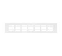Repa Market Ventilation Grille White 300 x 60mm (Frame Size) - Aluminum Air Vent Cover for Kitchen Plinth, Cabinet, Door, Floor, Wall - Elegant Furniture Vent Register - Indoor Air Flow Grill