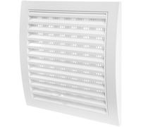 Repa Market White Adjustable Ventilation Grille - 190 x 190 mm / 7.48" x 7.48" Inch Louvered Air Vent Cover - Wall & Ceiling Airflow Outlet with Mesh Screen - Indoor & Outdoor Ventilation System Cover