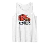 Repair Crew Keeping Stuff Alive Right to Repair Tank Top