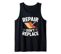 Repair Dont Replace Visible Mending Slow Fashion Repair Tank Top