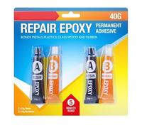 Repair Epoxy Permanent Adhesive 40g Bond In 5 Minute, Resin & Hardner Suitable For metals, Plastics, Glass, Wood And Rubber 10ml Each