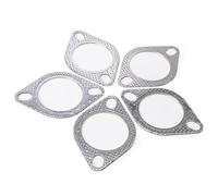 Repair Gasket 5/10x 2.5 Inch 63mm Universal Engine Exhaust Pipe Gasket With Two Holes Repairing Parts Reliable Sealing Accessories