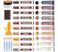 Repair Kit Laminate, Wood Putty Wood Filler Wood Marker Furniture Repair Set, Wax Pens, Wood Parquet Repair Kit for Scratches, Cracks, Stains, Nail Holes, Holes, Worktop, Bed Posts, Door