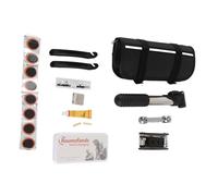 Repair Kit Multifunctional Hand Tools Set Complete Bike Tire Repairing Accessories Hardware Parts for Mountain Road Bikes Stainless Steel 10 Piece Set with Cloth Bag
