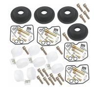 repair kits Carburetor Diaphragm Seal Kit 4 Sets Motorcycle Carburetor Repair Kit For For Ninja 600R ZX600 A 1985-1987