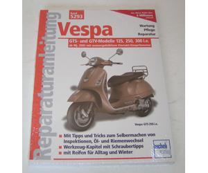 Repair Manual Vespa GTS 125, 250, 300 - GTV 250, 300 - From Model Year 2005