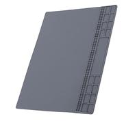 Repair Mat, Screw Storage Table Mat 350x250x4mm Pad Computer Phone Silicone Heat Resistant for Desk for Desk Maintenance for Screw Storage for Solder Station(Grey)