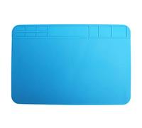 Repair Mat Silicone Heat Resistant Computer Phone Solder Station Parts Tools Pad Blue 30cm x 20cm Ideal for Electronic Repairs Welding Circuit Boards Smartphones Tablets