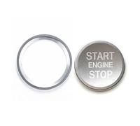 Repair Patch Compatible With A4 A6 A3 A5 Q5 Q7 Car Ignition Key Ring Cover Engine Start Stop Sticker Decorative Switch Button Trim Accessories(2Pcs Silver)