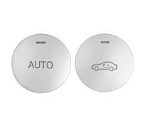 Repair Patch Compatible with Benz C E CLS GLK Class W204 W212 Air Conditioner AUTO/Air Circulation Buttons Adjustment Cover Stickers Trim(Silver)