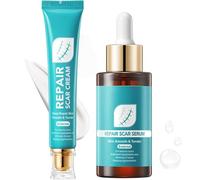 Repair Scar Cream for Skin Tags Scar Removal Cream Set with Repair Serum for Body Trauma Scars Scald Hyperpigmentation & All Types of Scars