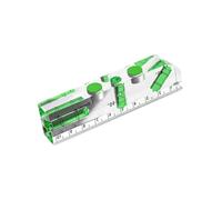 Repair Setup Alignment Ruler Acrylic Tool with Metric Scale and 1.0 Mm/m Reading Accuracy for Job Use Alignment Ruler Acrylic Bubble Gauge Repair Setup Tool Door Window Fitting Pipe