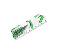 Repair Setup Alignment Ruler Acrylic Tool with Metric Scale and 1.0 Mm/m Reading Accuracy for Job Use Alignment Ruler Acrylic Bubble Gauge Repair Setup Tool Door Window Fitting Pipe