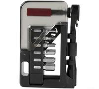 Repair Tool Kit, 12-in- Set, Ratchet with Reversible Handle, Quick Bit Change for Mountain and Road Bike Maintenance(The Basics)