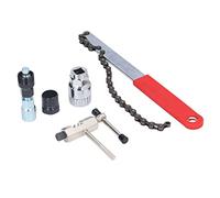 Repair Tool Kit, Bike Maintenance Tool Set with Chain Cutter Wrench Flywheel Puller Crank Remover for Mountain and Road Bikes, 5 - Piece Carbon Steel Repair Kit