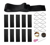 Repair Trampoline Mat Kit - Triangle Ring Buckle Accessory | Wear Resistant Mat Patch Kit | Complete Replacement Sewing Tool Set for Outdoor Jumping Mats Maintenance
