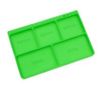Repair Work Parts Holder Tray with Five, Fluorescent Green