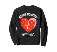 Repair Yourself With Love Japanese Pottery Kintsugi Art Sweatshirt