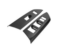 REPAIROCK 1 Set Front Door Window Switch Panel Cover Trim for Toyota Tundra 2014-2021 Master Power Window Switch Cover Trim Carbon Fiber Pattern ABS Black