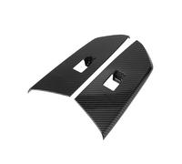 REPAIROCK 1 Set Rear Door Window Switch Panel Cover Trim for Toyota Tundra 2014-2021 Master Power Window Switch Cover Trim Carbon Fiber Pattern ABS Black