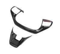 REPAIROCK 1 Set Steering Wheel Cover Trims for Ford Maverick 2022-2024 Steering Wheel Panel Decor Sticker Carbon Fiber Pattern ABS Black