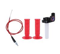 REPAIROCK 7/8" 22mm 15/16" 24mm Motorcycle Hand Grips Cover Kit Rubber Handlebar End Grips for Motorcycle Scooter Bicycle ATV Red 1 Set