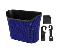 REPAIROCK Car Sunglasses Case Universal Eyeglasses Holder Storage Box ABS,Rhinestones Blue 7.68"x5.91" 1 Pcs