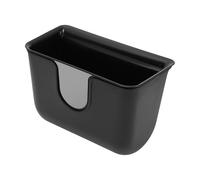 REPAIROCK Car Trash Can Seat Back Plastic Square Trash Bin Black 1 Pc