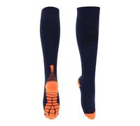 REPAIROCK Cycling Socks Anti Slip Sweat Absorb Anti Friction Outdoor Bike Socks Orange Navy Size L-XL Neutral Unisex 1 Pair